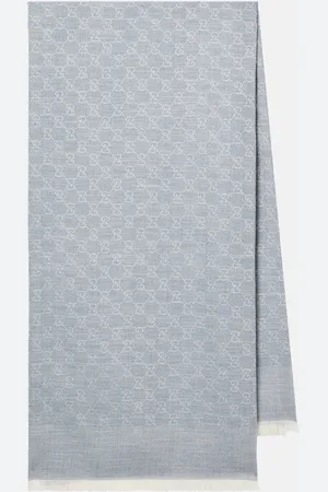 Gucci GG cotton, wool, and silk scarf