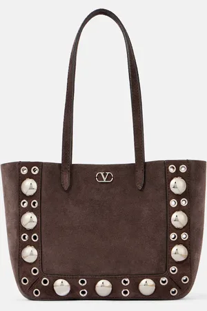 VALENTINO GARAVANI Nellcote Small embellished suede shopper