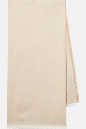 Gucci GG cotton, wool, and silk scarf