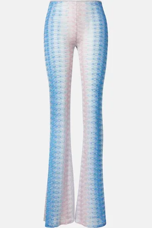 Missoni Zig Zag high-rise semi-sheer flared pants