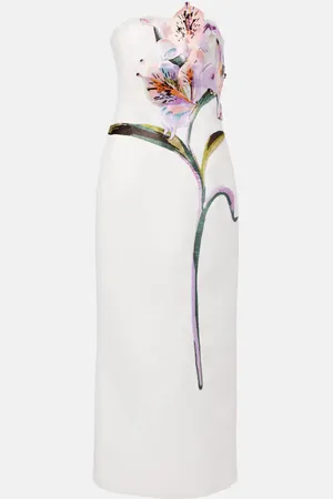LEO LIN Rayna floral-applique cocktail dress