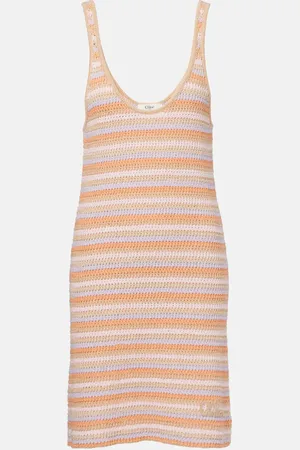 Chloé Knitted cotton minidress