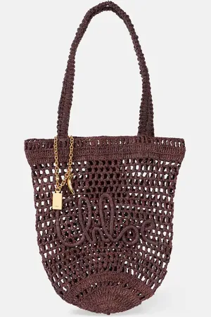 Chloé Summer Banana Small raffia tote bag