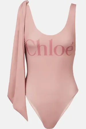 Chloé Knotted logo swimsuit