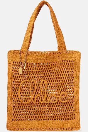 Chloé Summer Banana raffia tote bag
