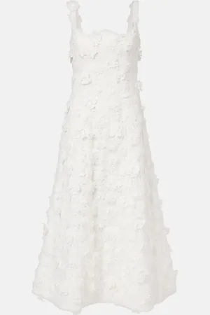 LEO LIN Odette floral-applique lace cocktail dress