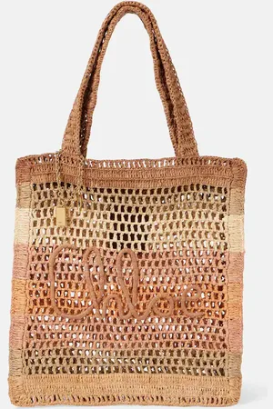 Chloé Summer Banana raffia tote bag