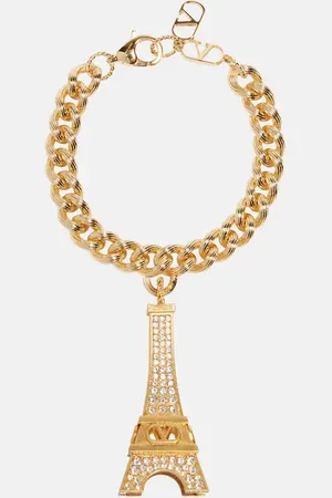 VALENTINO Eiffeltower crystal-embellished bracelet