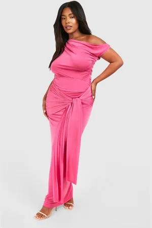 Boohoo Womens Plus Wrap Detail Maxi Skirt - - 20