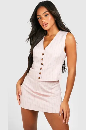 Boohoo Womens Tonal Stripe Micro Mini Skirt - - 16