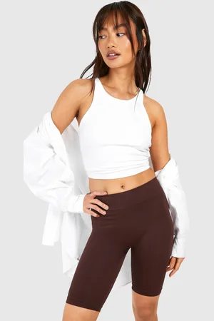 Boohoo Womens Basic Seamless Rib Cycling Short - - S