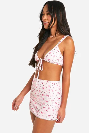 Boohoo Womens Ditsy Floral Beach Mini Skirt - - 16