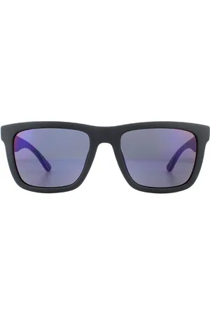 Lacoste Rectangle Matte Navy Sunglasses - One Size