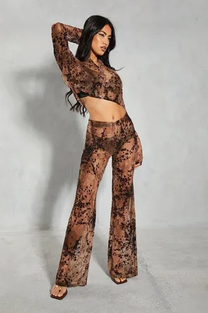 MissPap Womens High Waisted Wide Leg Trouser - - 16
