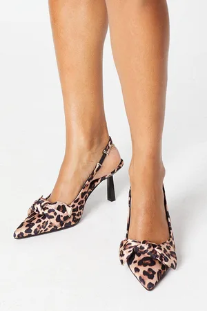 Dorothy Perkins Womens Faith: Cairo Bow Detail Slingback Kitten Heel Court Shoes - - 3