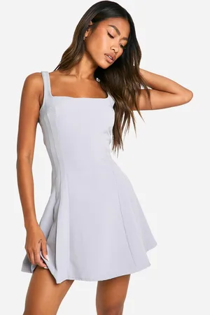 Boohoo Womens Full Skirt Tailored Mini Dress - - 16