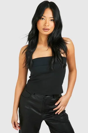 Boohoo Womens Petite Bandeau Turn Down Detail Corset - - 16