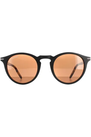 Serengeti Round Mossy Oak Mineral Polarized Drivers Brown Raffaele Sunglasses - One Size