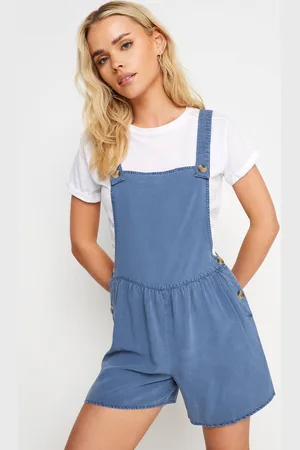 PixieGirl Womens Petite Acid Wash Dungarees - - 14