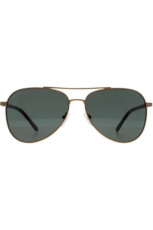 Calvin Klein Aviator Satin Gold Green CK21306S - - One Size