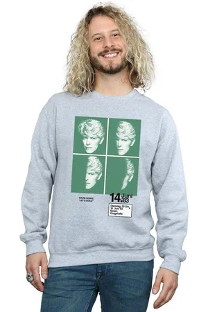 David Bowie 1983 Concert Poster Sweatshirt - - 4XL