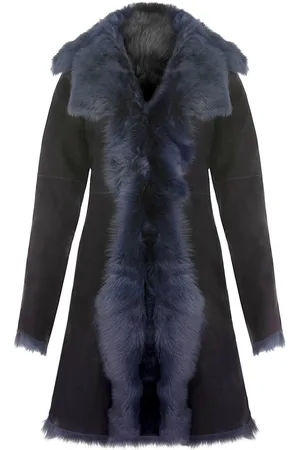 Infinity Womens Toscana Sheepskin Suede Trench Coat-Tbilisi - - 18