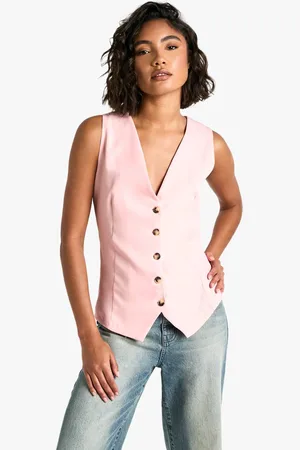 Boohoo Womens Tall Woven Tailored Waistcoat - - 12