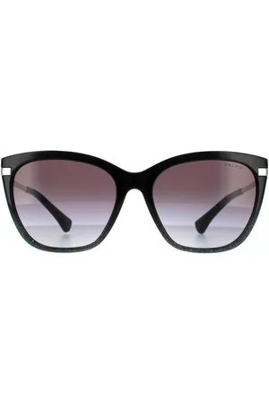 Ralph Lauren Womens Fashion Shiny Gradient Glitter Grey Gradient Sunglasses - One Size