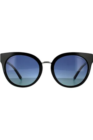 Tiffany & Co. Womens Round Blue Gradient Polarized Sunglasses - One Size