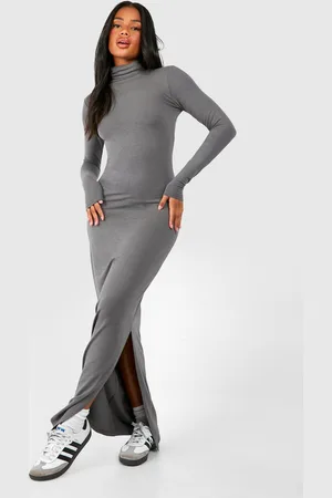 Boohoo Womens Premium Super Soft Roll Neck Bodycon Maxi Dress - - 16