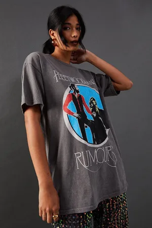 warehouse Womens Fleetwood Mac Overdyed T-shirt - - M