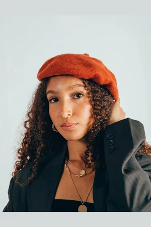 SVNX Womens Plain Felt Beret - - One Size