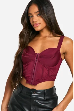 Boohoo Womens Bandage Hook And Eye Corset Top - - 16