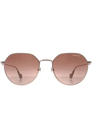 Moncler Womens Round Shiny Rose Gold Brown Gradient ML0156-K - - One Size