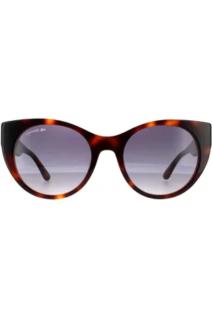 Lacoste Womens Cat Eye Havana Blue Gradient Sunglasses - - One Size