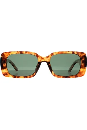 Montana Womens Rectangle Shiny Havana Soft Demi G15 Green Polarized MP76 - - One Size