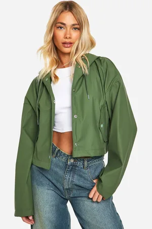 Boohoo Womens Short Hooded Mac - - 16