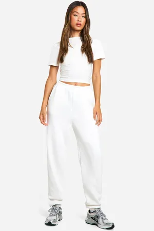 Boohoo Womens Tall Baby Tee Cuffed Jogger Tracksuit - - 14