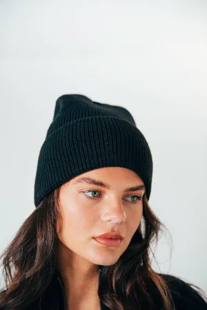 SVNX Ribbed Beanie Hat In - One Size