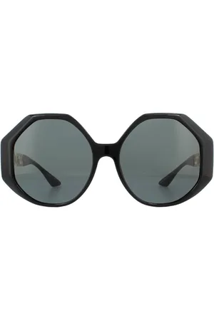 VERSACE Womens Square Dark Grey Sunglasses - One Size