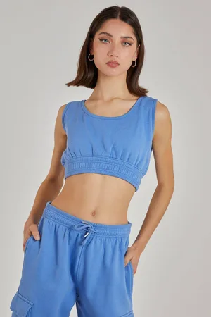 Pink Vanilla Womens Cropped Lounge Bralette - - L