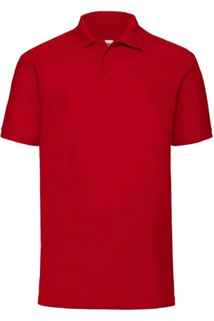 Fruit Of The Loom 65 35 Pique Short Sleeve Polo Shirt - - L