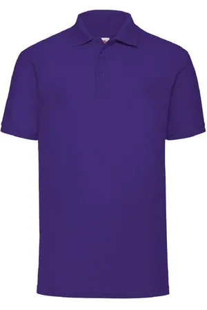 Fruit Of The Loom 65 35 Pique Short Sleeve Polo Shirt - - XL