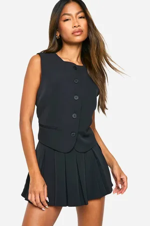 Boohoo Womens Fluid Pleated Mini Skirt - - 14