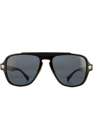 VERSACE Aviator Grey Polarized VE2199 Sunglasses - One Size