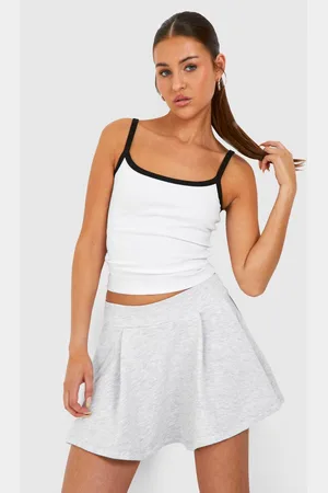 Boohoo Womens Loopback Pleated Tennis Skirt - - M