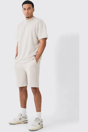 Boohoo Oversized Premium Super Heavyweight T-shirt & Shorts - - M