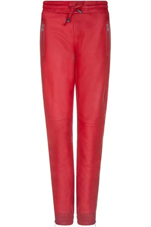 Infinity Womens Leather Nappa Trousers Joggers - - 4XL