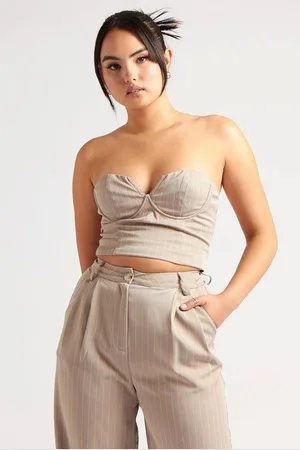 Urban Bliss Womens Stripe Tailored Corset Top - - 14