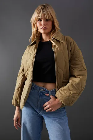 warehouse Womens Onion Quilted Jacket - - 10